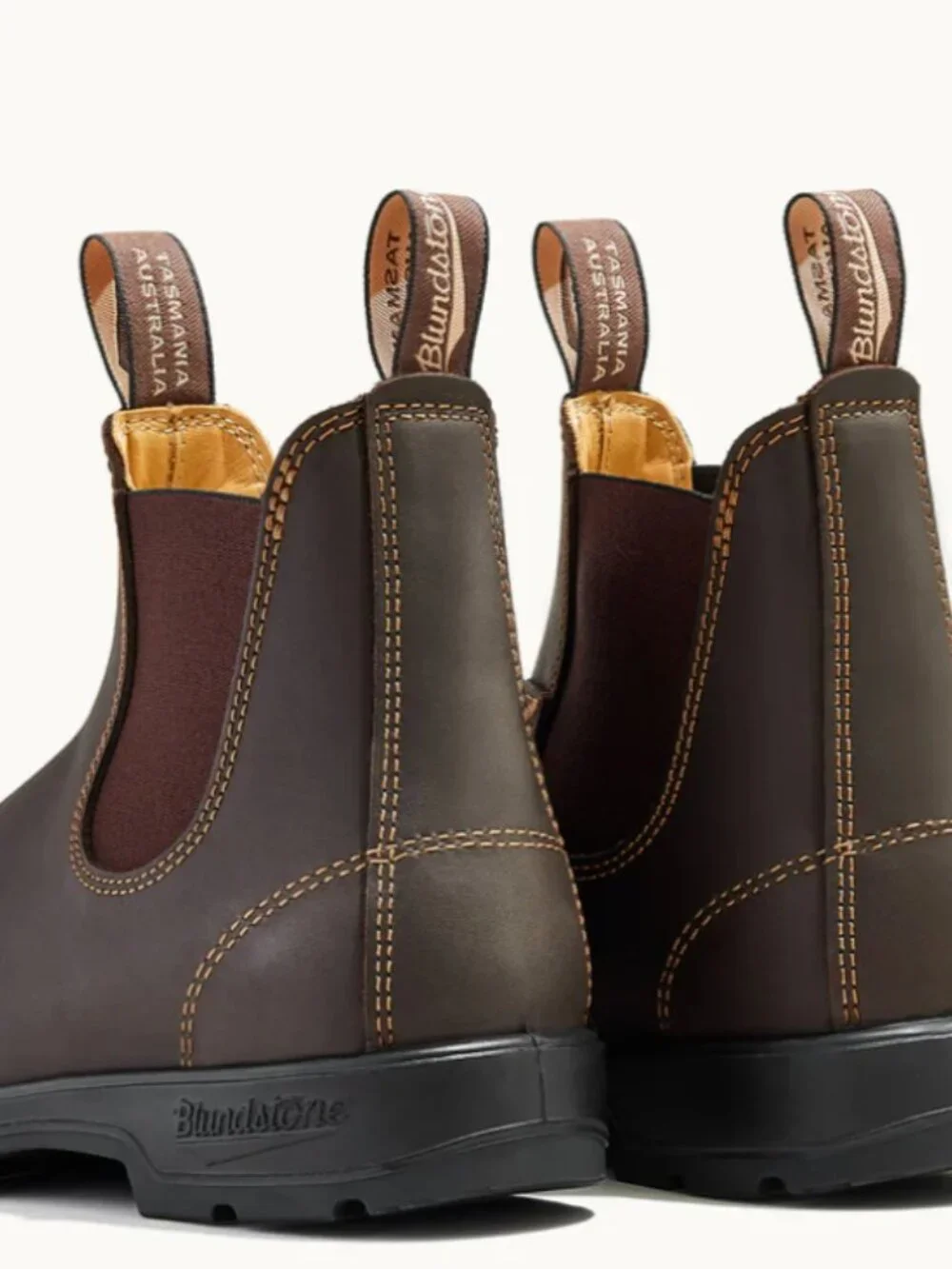 Blundstone 500 Chelsea Stout Brown Boots, New In Box, Size 7.5 (4.5 AU) - Picture 5 of 7